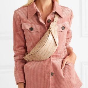 Nanushka Lubo Croc-effect Vegan Leather Belt Bag